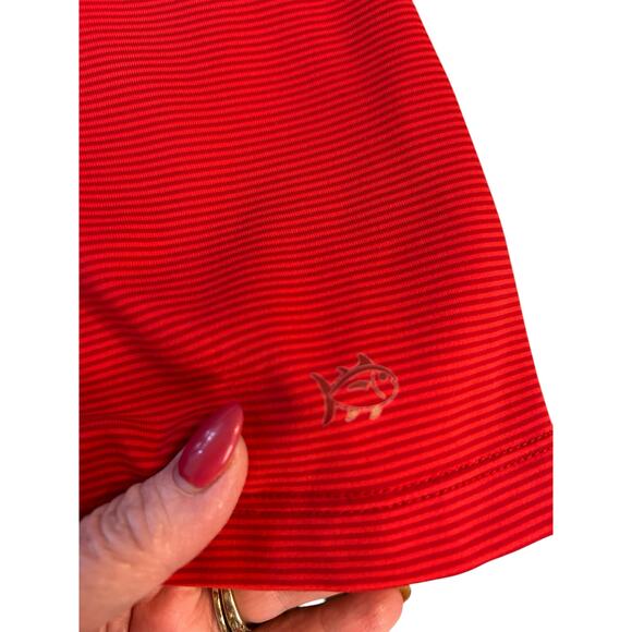 Southern Tide Soft Red Gameday Dress - Size M - Picture 6 of 9